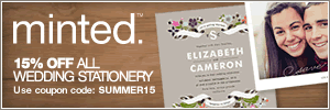 15% Off Chic Wedding Stationery from Minted.com